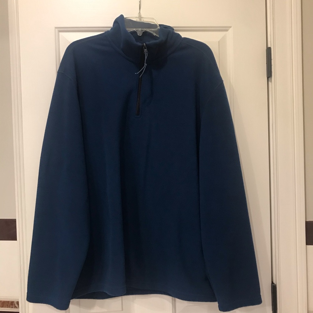 Dark blue fleece quarter zip